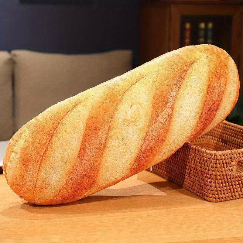 3D Simulation Bread Pillow Plush Toy for Kids