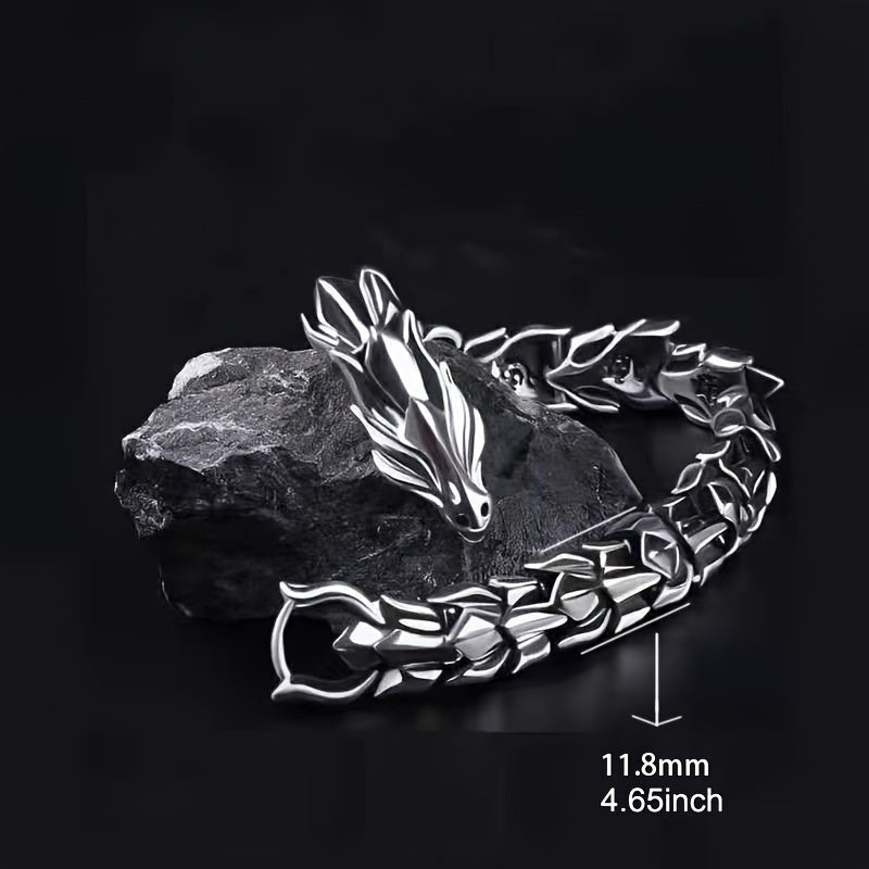 Vintage Mens Dragon Bracelet Hip Hop Punk Bracelet