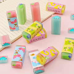 4 Pack Animal Erasers for Students - Fun & Mini Bulk Erasers