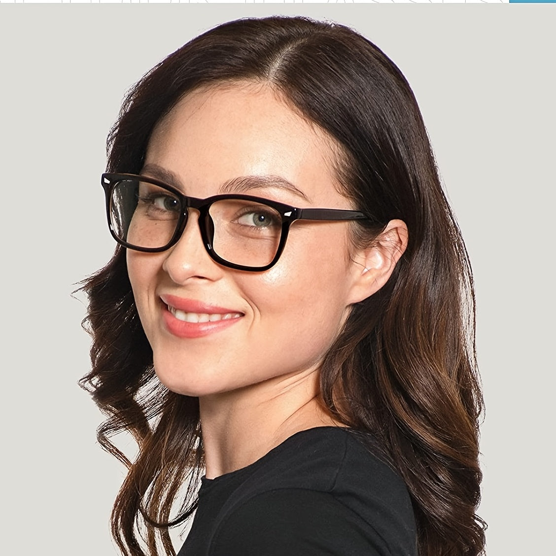 Light Blocking Eyestrain Clear Glasses For Women