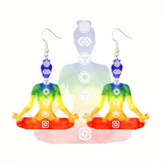 Chakra Jewelry Set Necklace & Earrings for Yoga Meditation