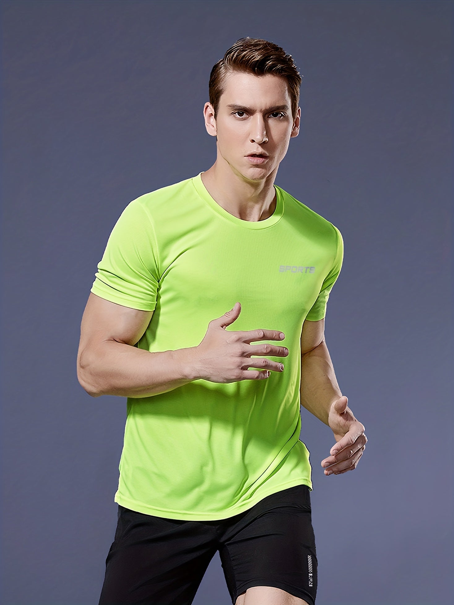 Men's Quick Dry Sport T Shirt Lightweight Top For Fitness Training