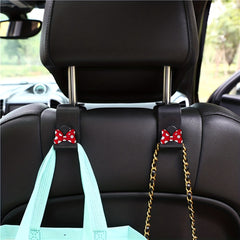 Cartoon Car Hook Bowknot Palm Car Seat Storage