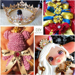 120pcs Sunflower Crystal Glass Sew On Rhinestone 14mm