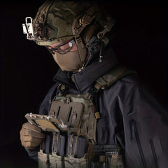 Molle Phone Holder Folded Chest Phone Mount Hands Plate Airsoft