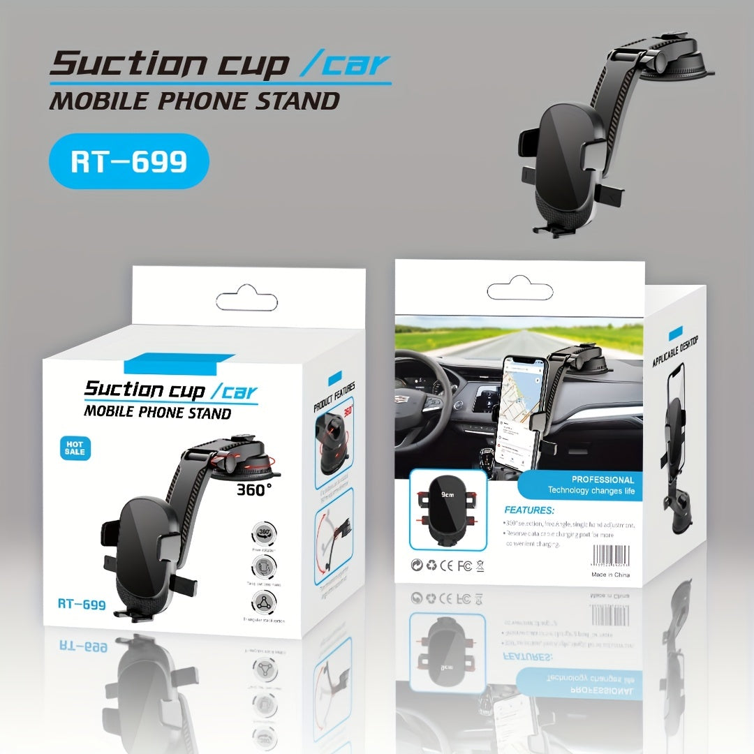360&deg; Rotating Phone Car Bracket Suction Cup Holder