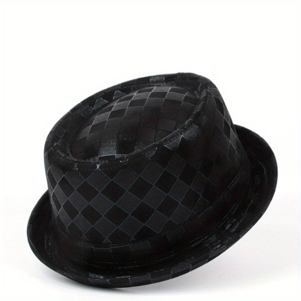 Cotton Blend Wide Brim Fedora Hats for Party Meeting