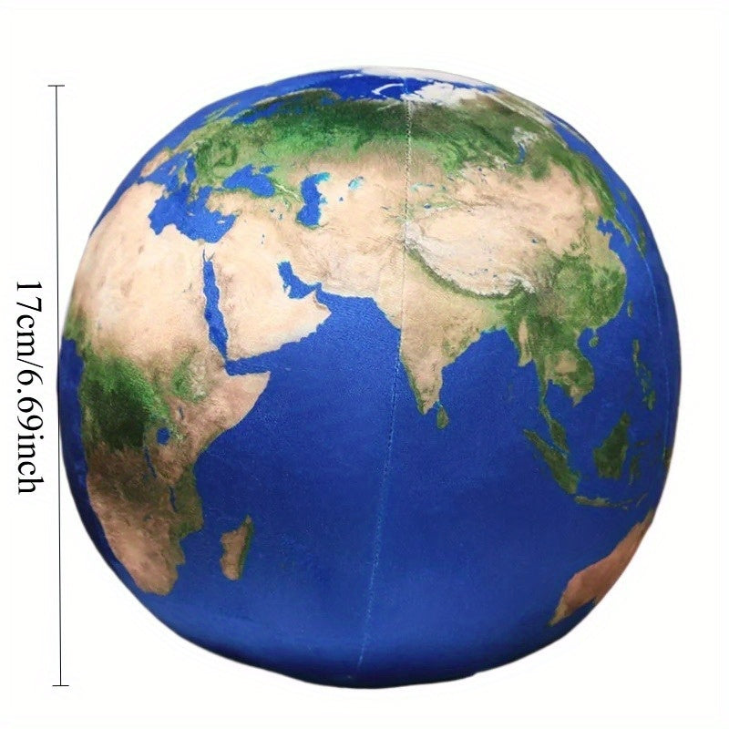 Spherical Earth Plush Toy Doll Realistic World Map Soft Material