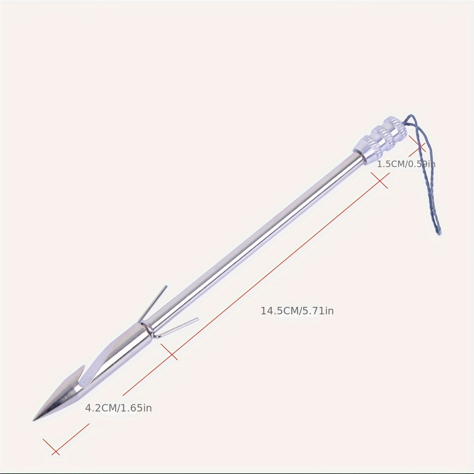 6pcs Stainless Steel Fish Dart Set w/ Pouch & Bands