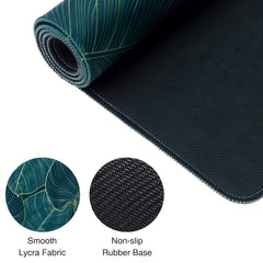 Gaming Mouse Pad Extended Mousepad Anti Fray Stitched Edges Non slip Rubber Base