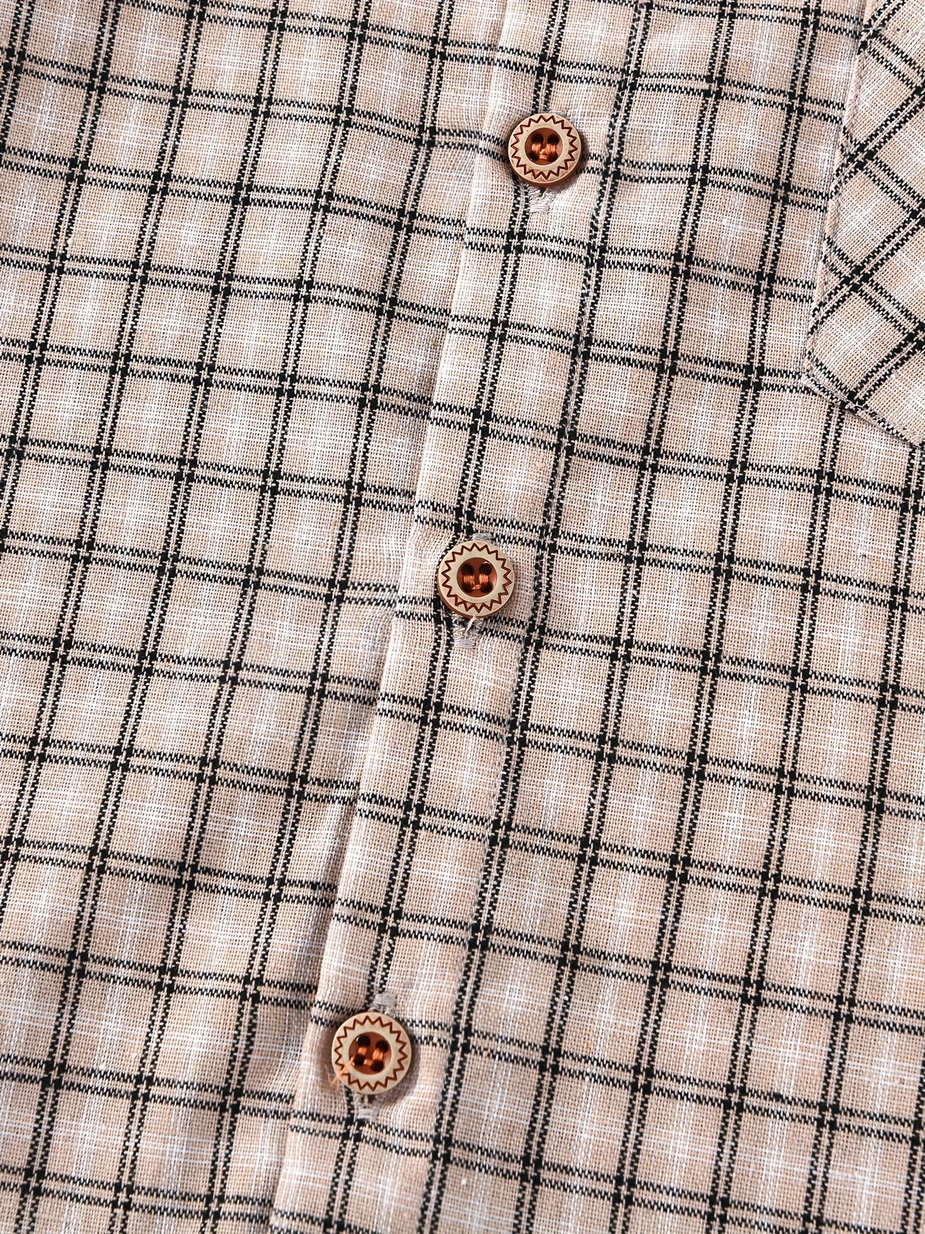 Boys Block Plaid Button Down Jacket Shirt, 3-10 Years Old