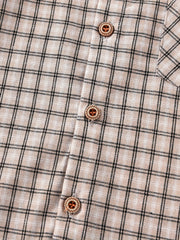 Boys Block Plaid Button Down Jacket Shirt, 3-10 Years Old