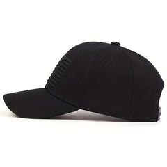 Flag Embroidery Golf Baseball Cap Solid Casual Sports Hat Adjustable Dad Hats