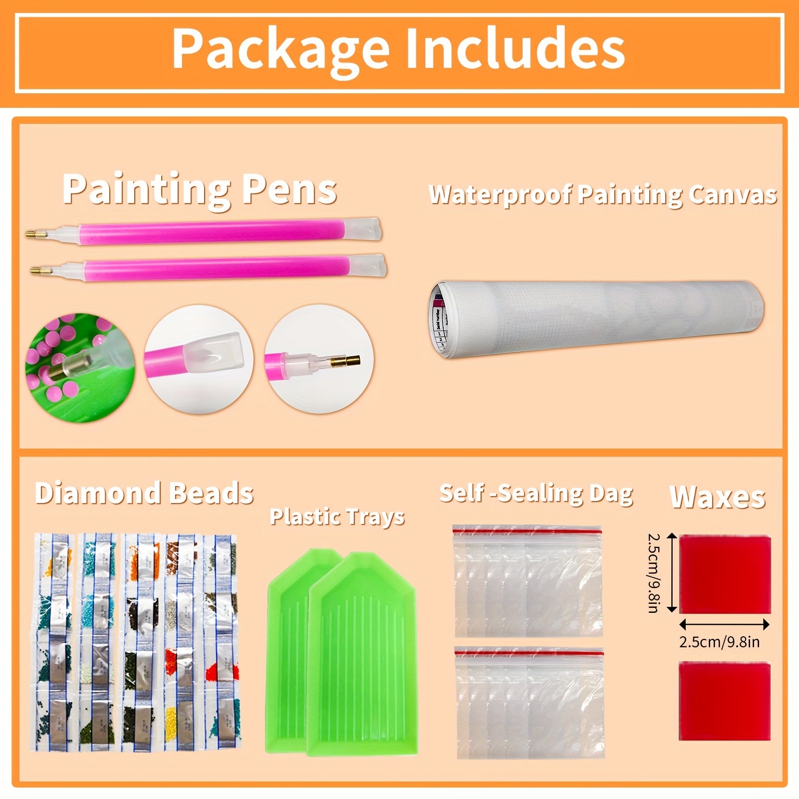 Flowing Abstract Large Diamond Painting Kit 40x90cm