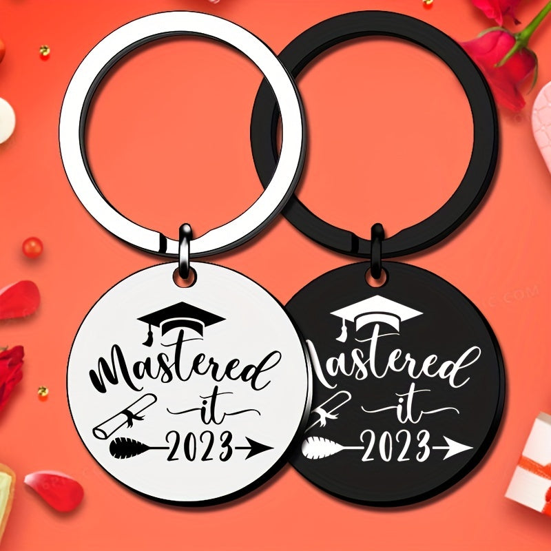 Graduation Keychain For Class Of Round And Rectangle Inspirational Gift Key Ring