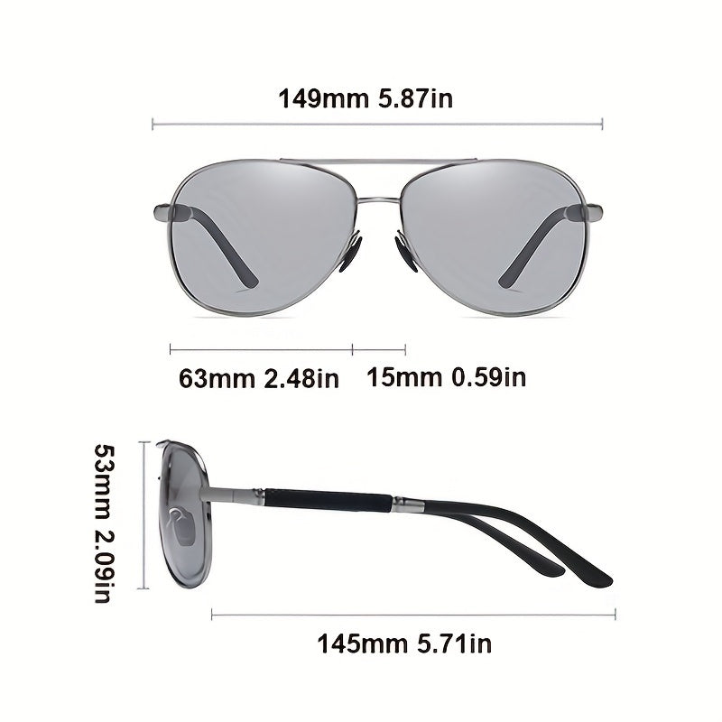 Metal Aviator Sunglasses Driving Toad Glasses for Men and Women