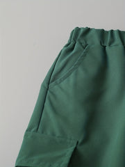 Boys Loose Cargo Pants Elastic Waist Jogger Pants Kids Clothing