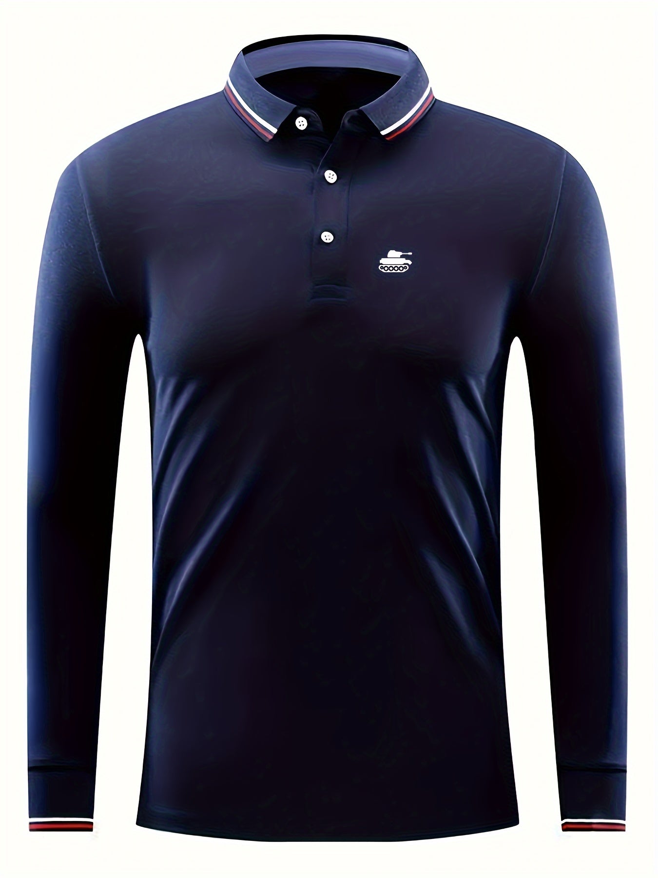 Men's Golf Shirt Tank Pattern Print Short Sleeve Tennis Shirt