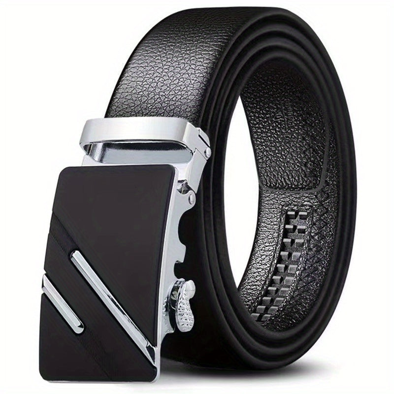 Men's Automatic Buckle PU Leather Belt