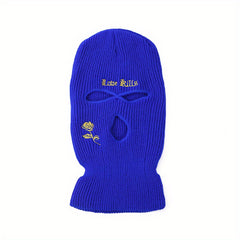 Three Hole Ski Mask Knitted Cap Warm Hat
