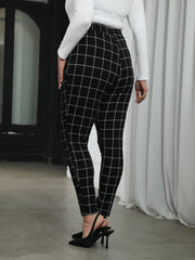  High Rise Skinny Trousers