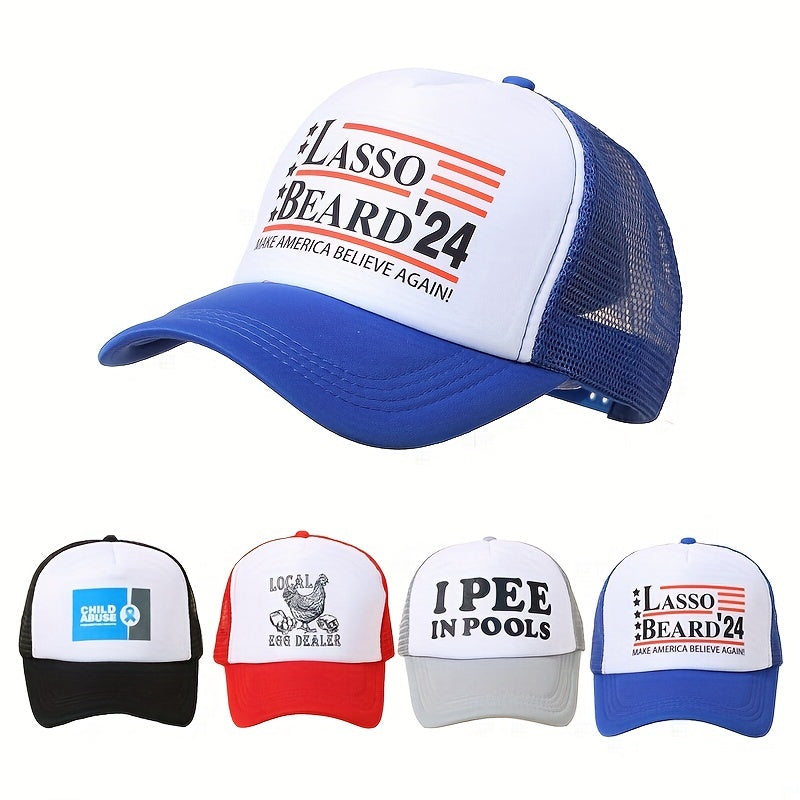 Hip Hop Baseball Cap Unisex Mesh Trucker Hat Adjustable Sunshade Dad Hat