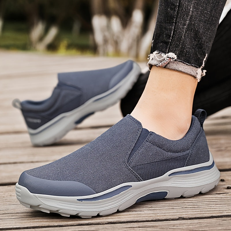 Men's Canvas Slip On Loafer Shoes Walking Sneakers
