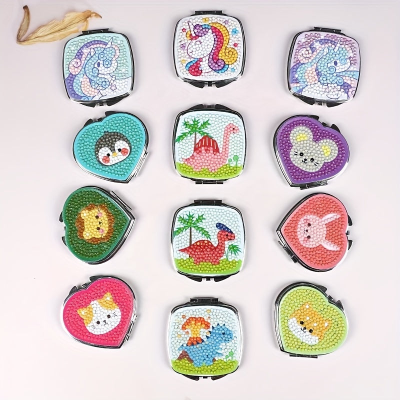 Heart Shape Mirror Diamond Painting Craft Kit