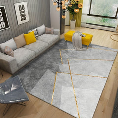 Modern Geometric Area Rug Non-slip Carpet Low Pile Floor Mat