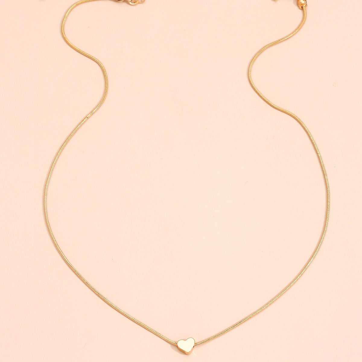 Love Heart Alloy Necklace For Women