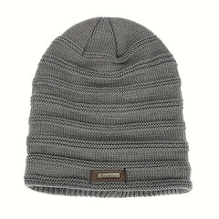 Plus Velvet Warm Woolen Knitted Hat Outdoor Ski Hat