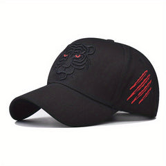 Tiger Embroidered Baseball Cap Hip Hop Unisex Sun Hat Adjustable