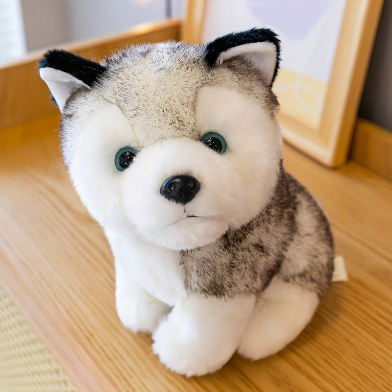 Husky Plush Toy Maojian Dog Long Plush Animal Doll Gift
