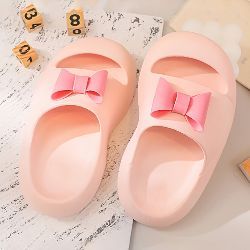 Girls Bowknot Slippers Non Slip Lightweight for Indoor Shower Pool