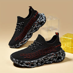 Men's Knitted Lightweight Running Shoes Spring Summer