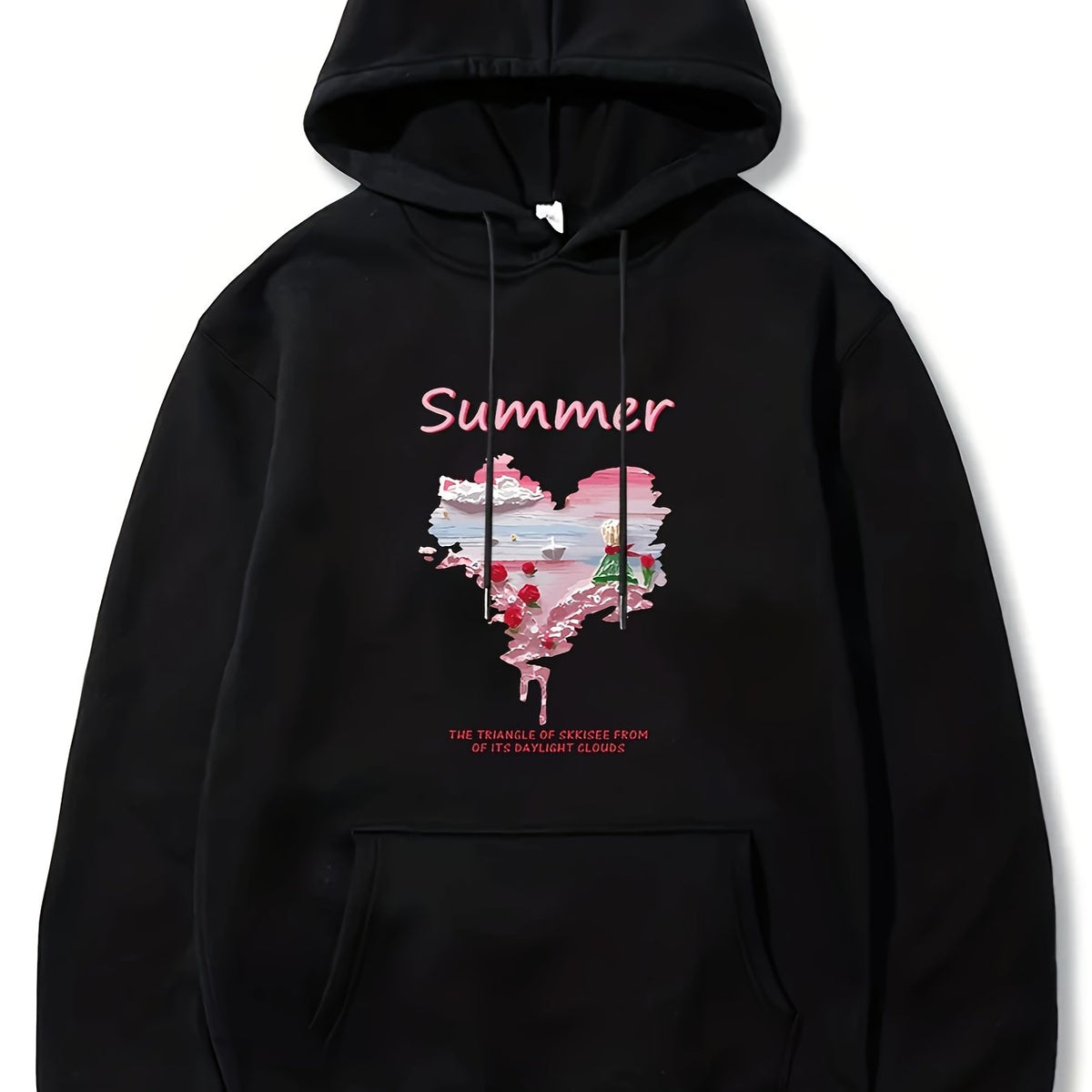 Little Prince Rose Hearts Men's Hoodie