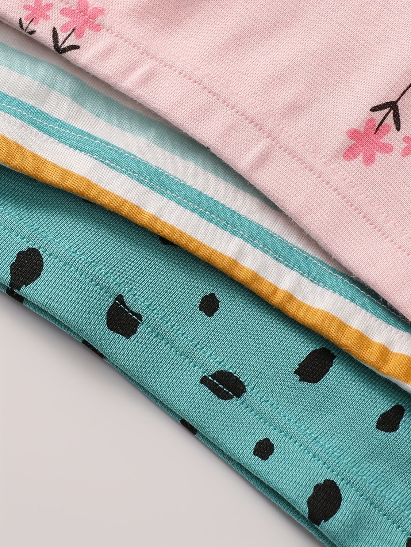 3pcs Cartoon Pattern Panties Comfy Kid's Underwear