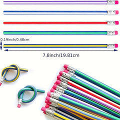 15pcs Bendable Pencils Kids Birthday Party Bag Filler Learning Toys