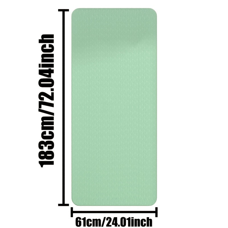 TPE Eco Friendly Double layer Fitness Mat Non slip 6.0ft 24.02inch