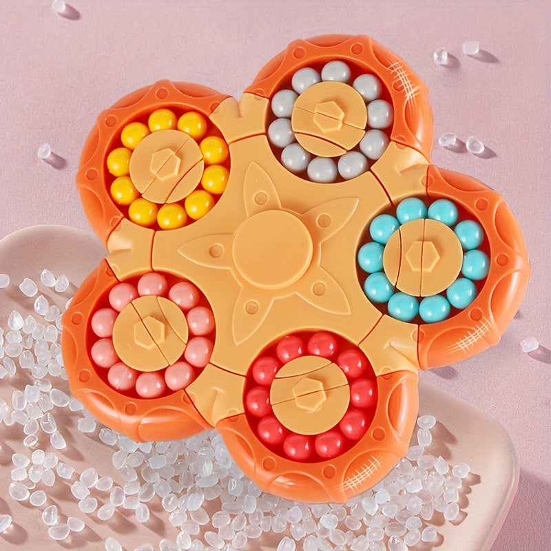 Magic Bean Cube Spinner Finger Puzzle Toy Stress Relief Hand Sensory