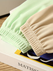3pcs Girls Casual Waffle Safety Shorts Thin Comfortable Summer Shorts