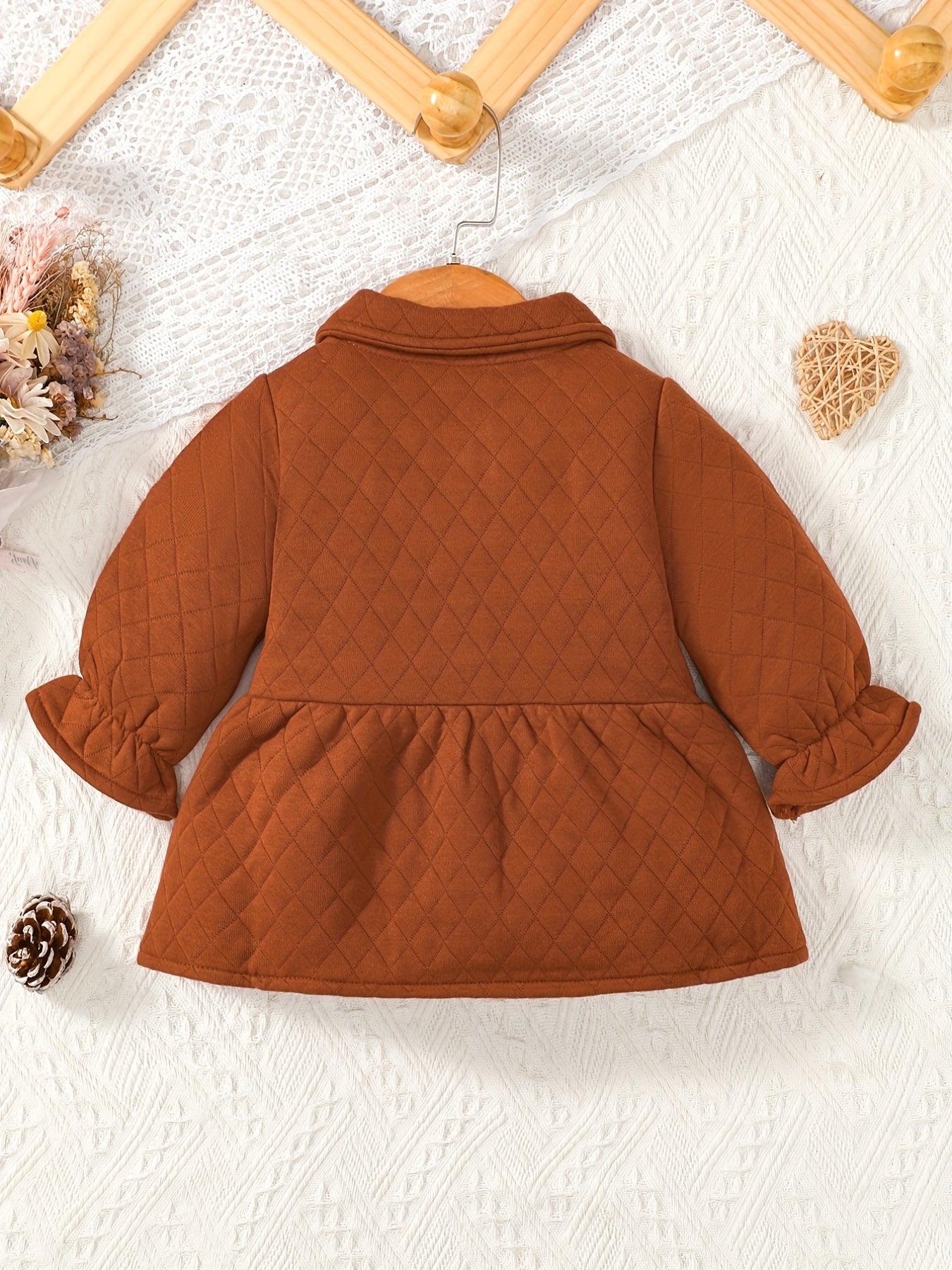 Toddler Baby Girls Ruffle Cuff Outwear Coat