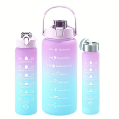 Gradient Leakproof Scale Sports Water Bottle Portable Lightweight