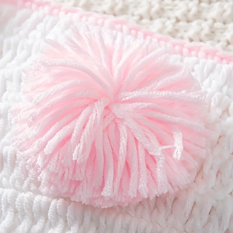 Crochet Knit Rabbit Costume for Newborns
