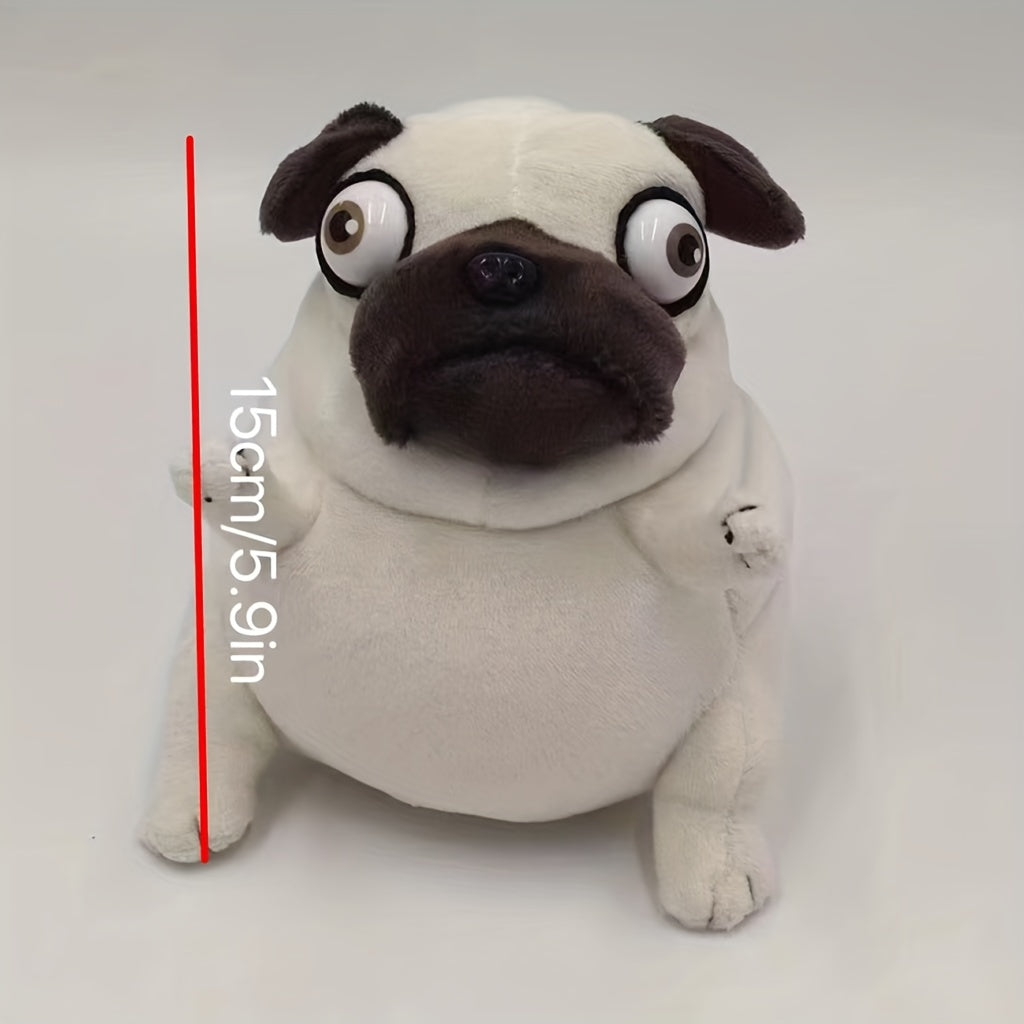 Plush Fat Dog Stuffed Animal Soft Cuddle Pet Toy