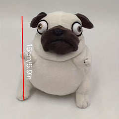 Plush Fat Dog Stuffed Animal Soft Cuddle Pet Toy