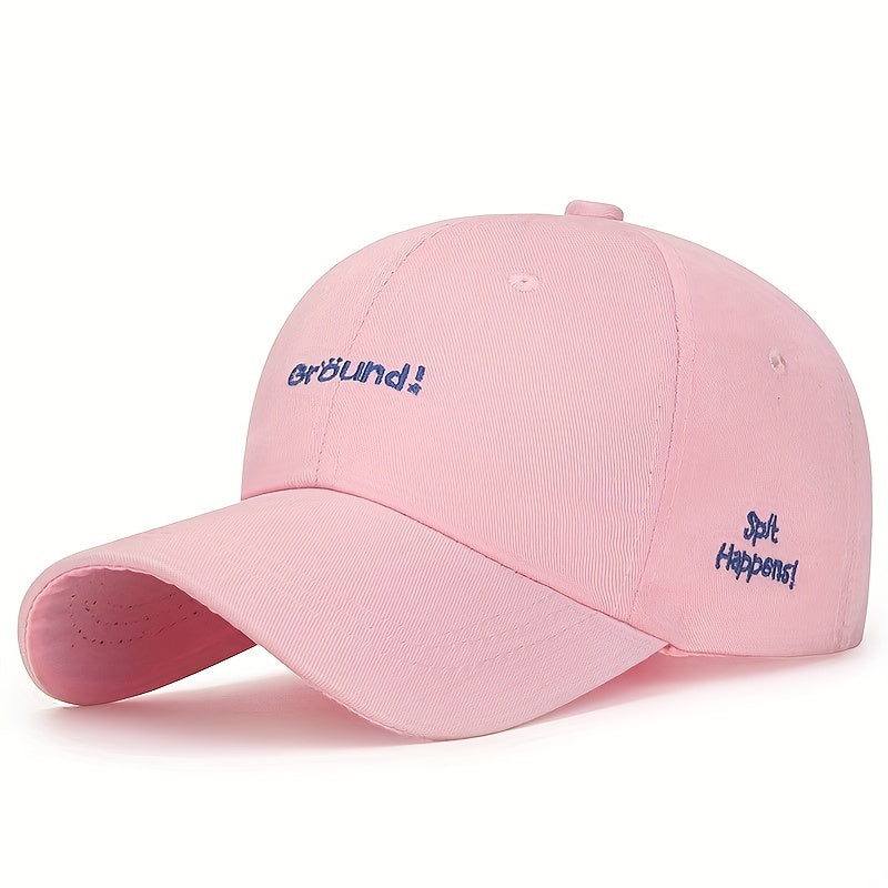 Embroidery Couple Baseball Cap Solid Cotton Dad Hats Casual Unisex Sun Hats