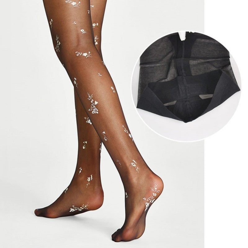 Sexy Jacquard Pantyhose For Women T Crotch Tights