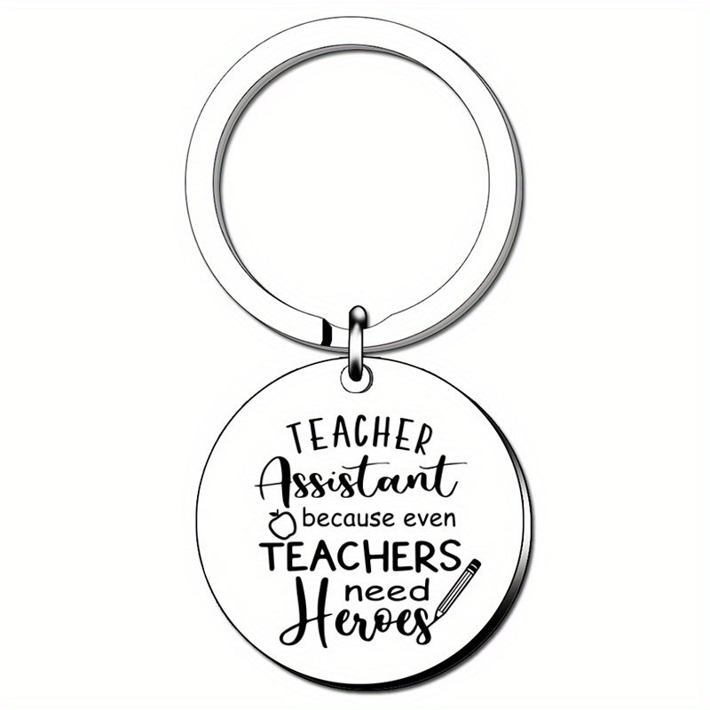 Teacher Assistant Keychain Even Teachers Need Heroes Teaching Assistant Apprecia