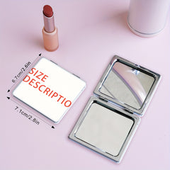 Folding Butterfly Glass Makeup Mirror for Women and Girls